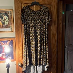 Blue and yellow cute dress